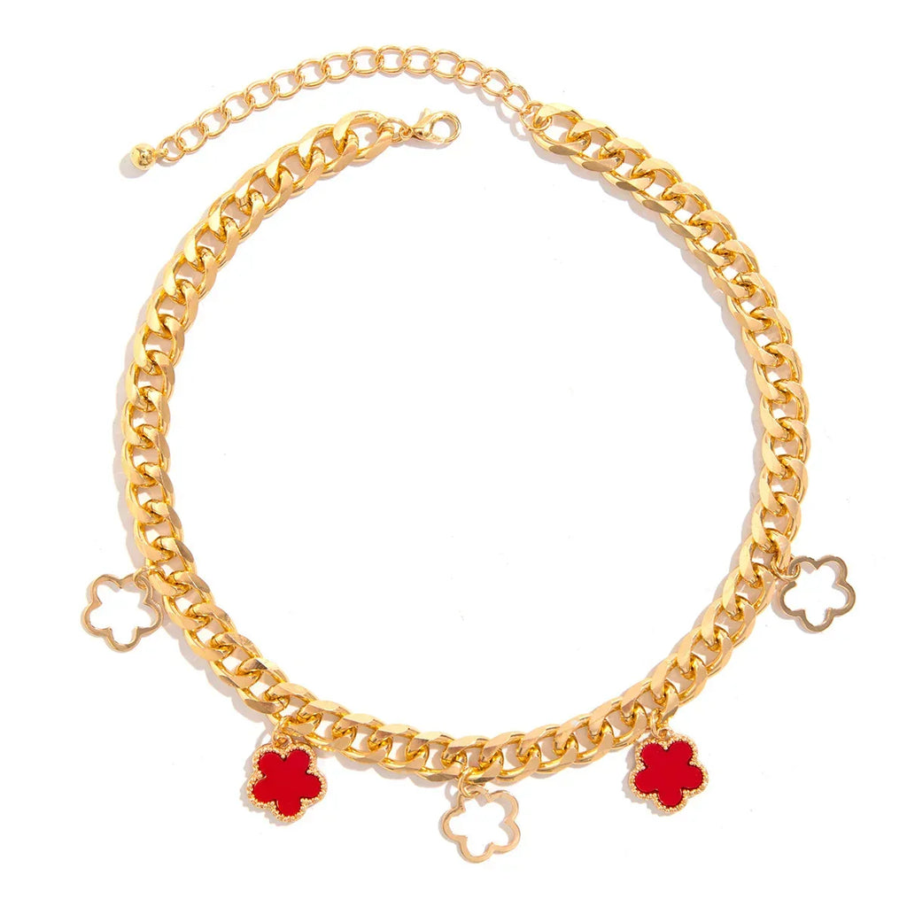 Parthenocissus Grass Pendant Necklace For Women - Viexta
