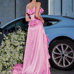 Stitching Sequins Ruffled Design Dress