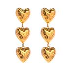 Baroque Love Heart Earrings - Viexta