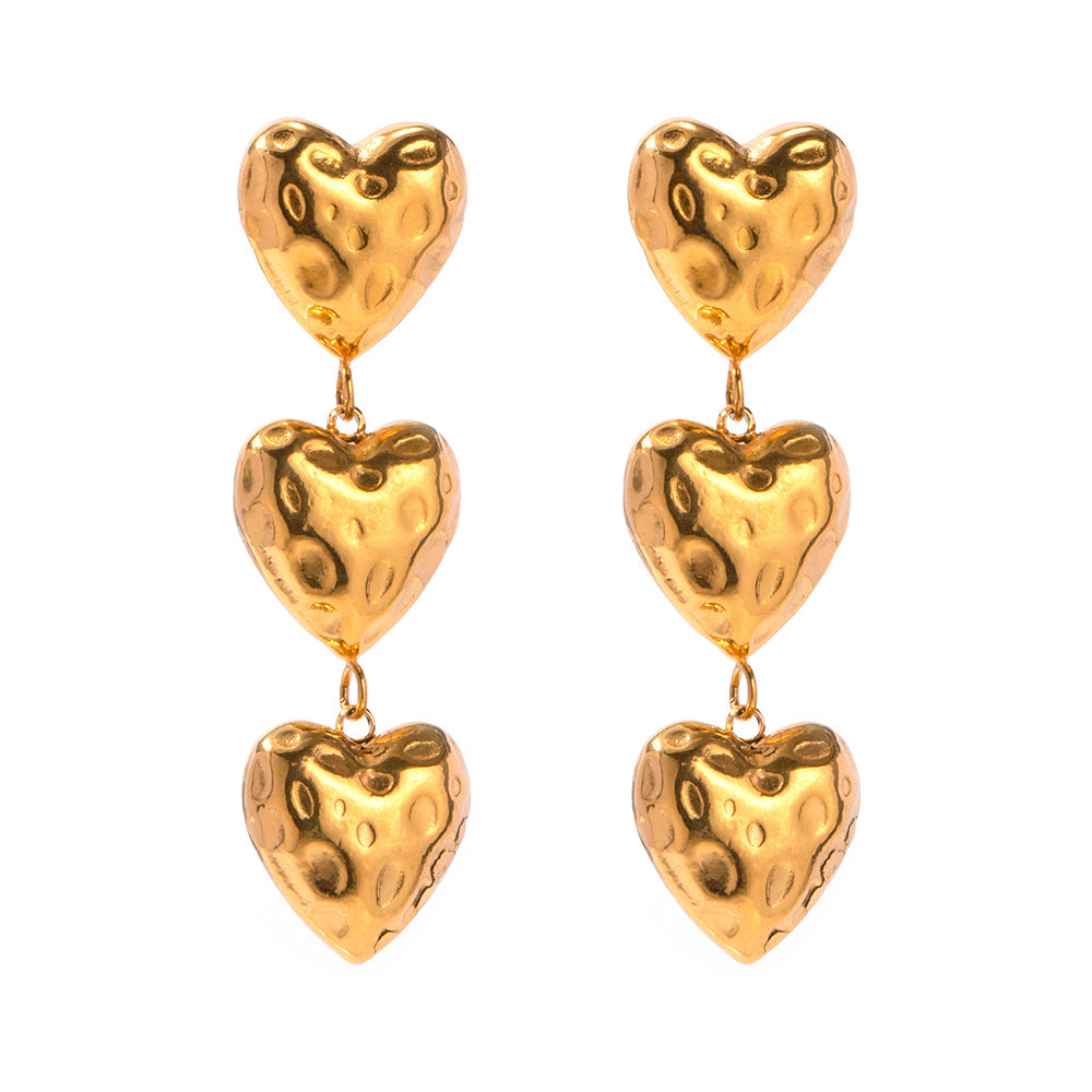 Baroque Love Heart Earrings