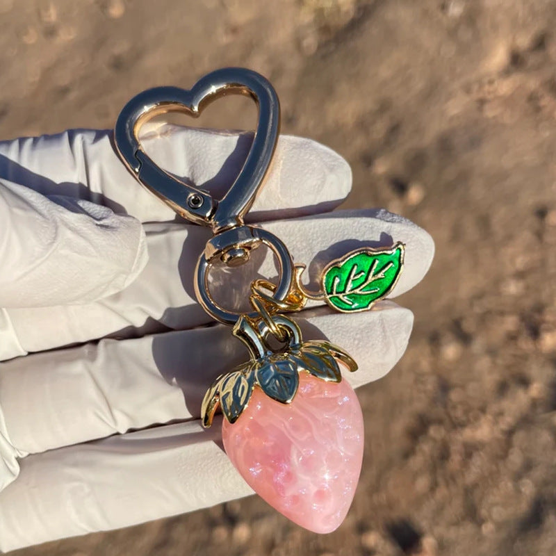 Cute Strawberry Keychain Pendant