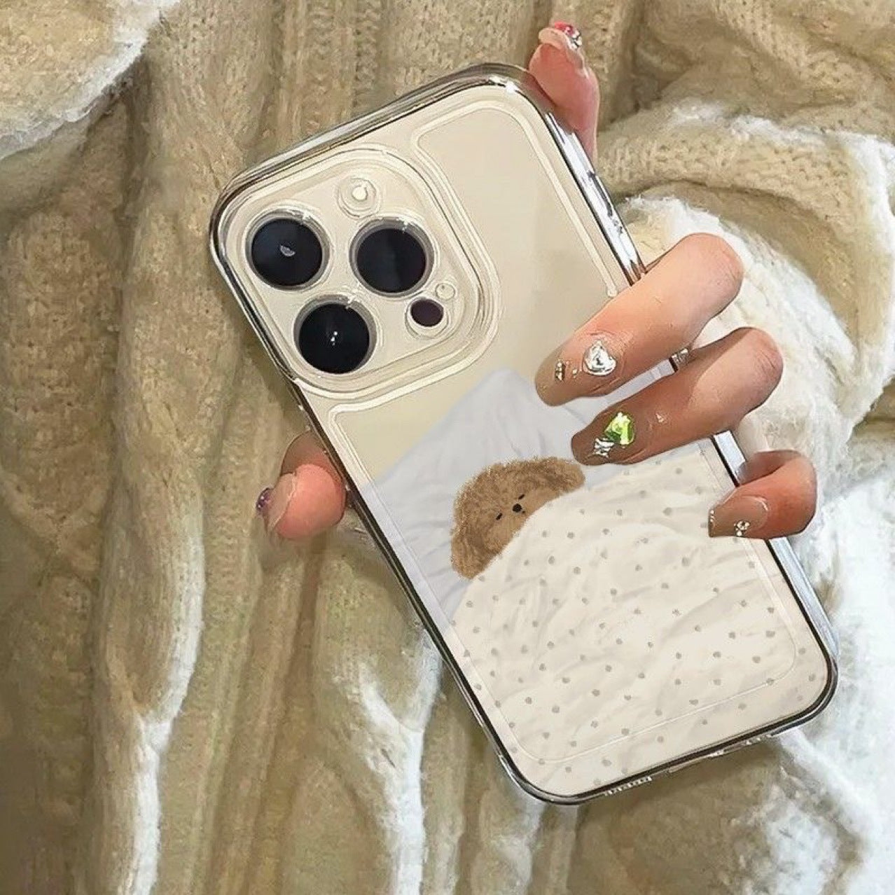 Cat Puppy Pattern iPhone Case