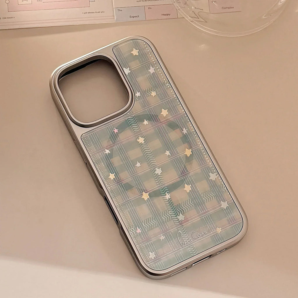 Gilding Rotating Bow Magnetic Bracket iPhone Case - Viexta