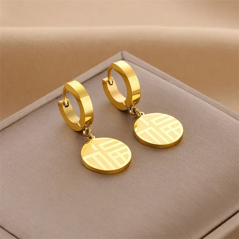 18k Trendy Hoops - Viexta