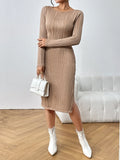 Backless Slim Fit Sheath Dress - Viexta