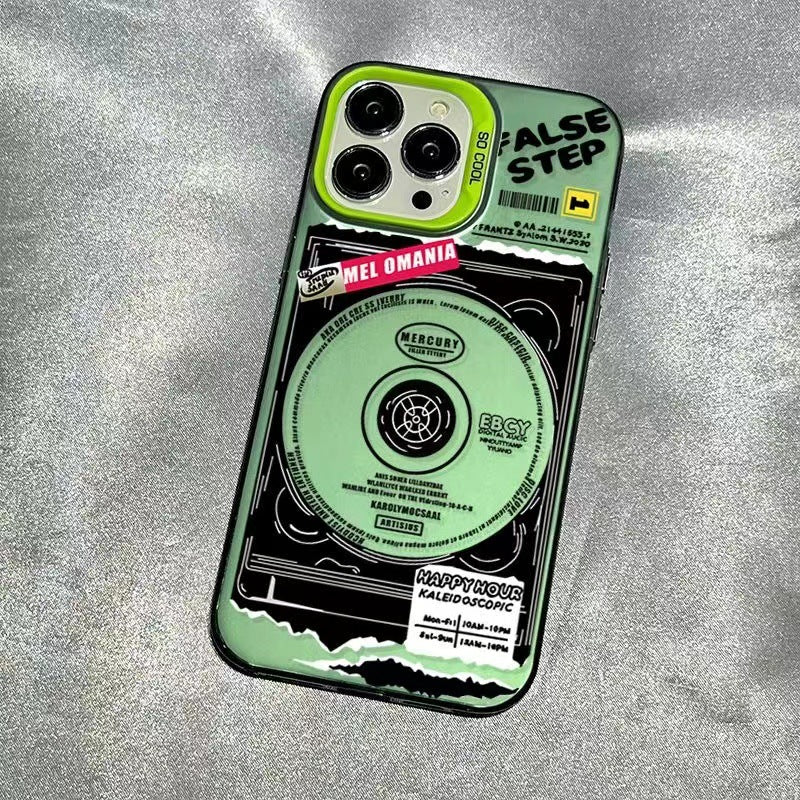 Trend Disc Electroplating Button iPhone Case