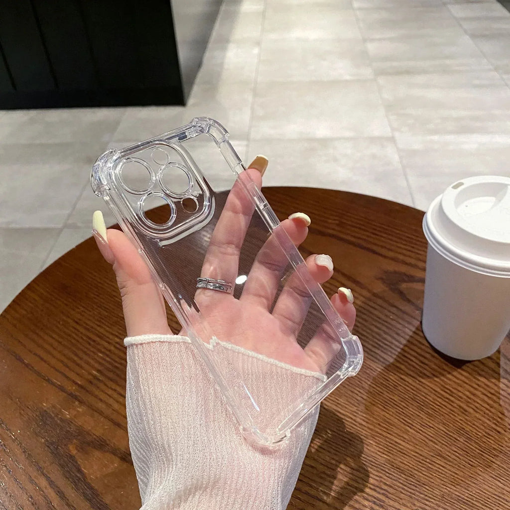 Transparent iPhone Four-corner Drop-resistant case - Viexta