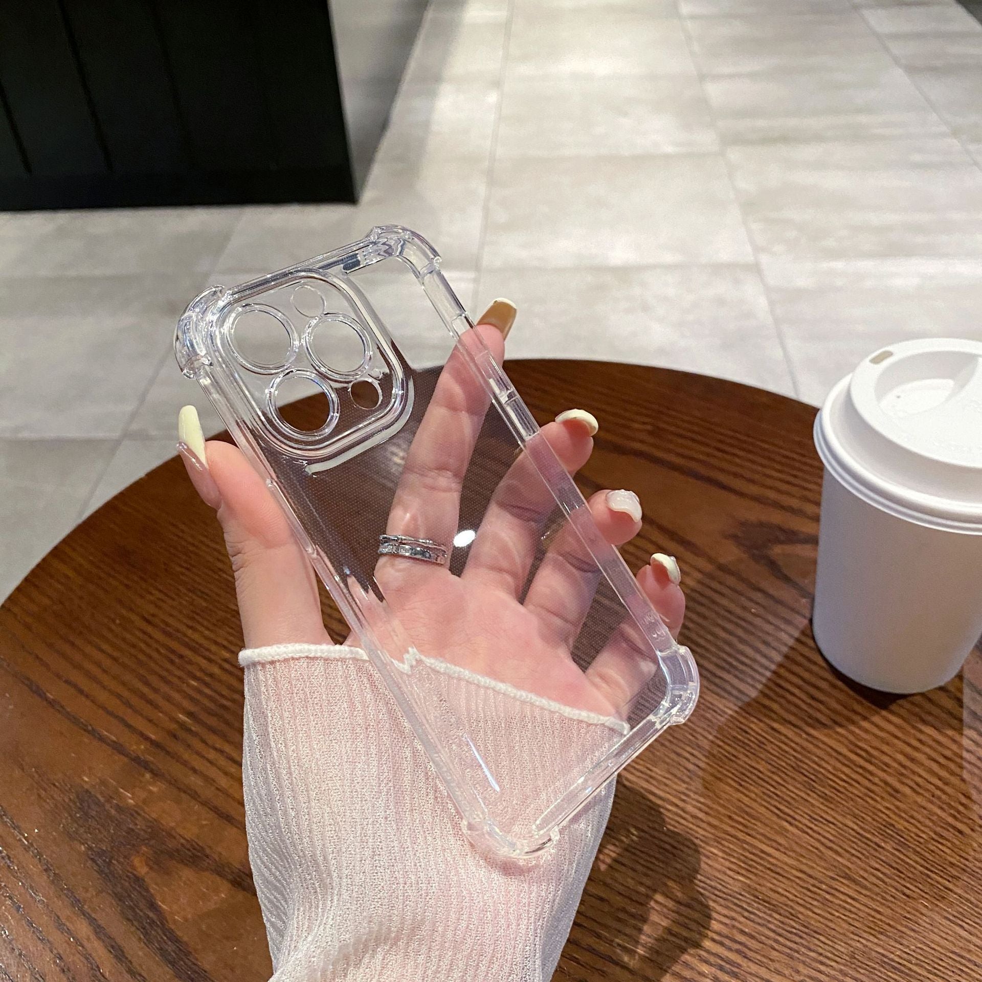 Transparent iPhone Four-corner Drop-resistant case