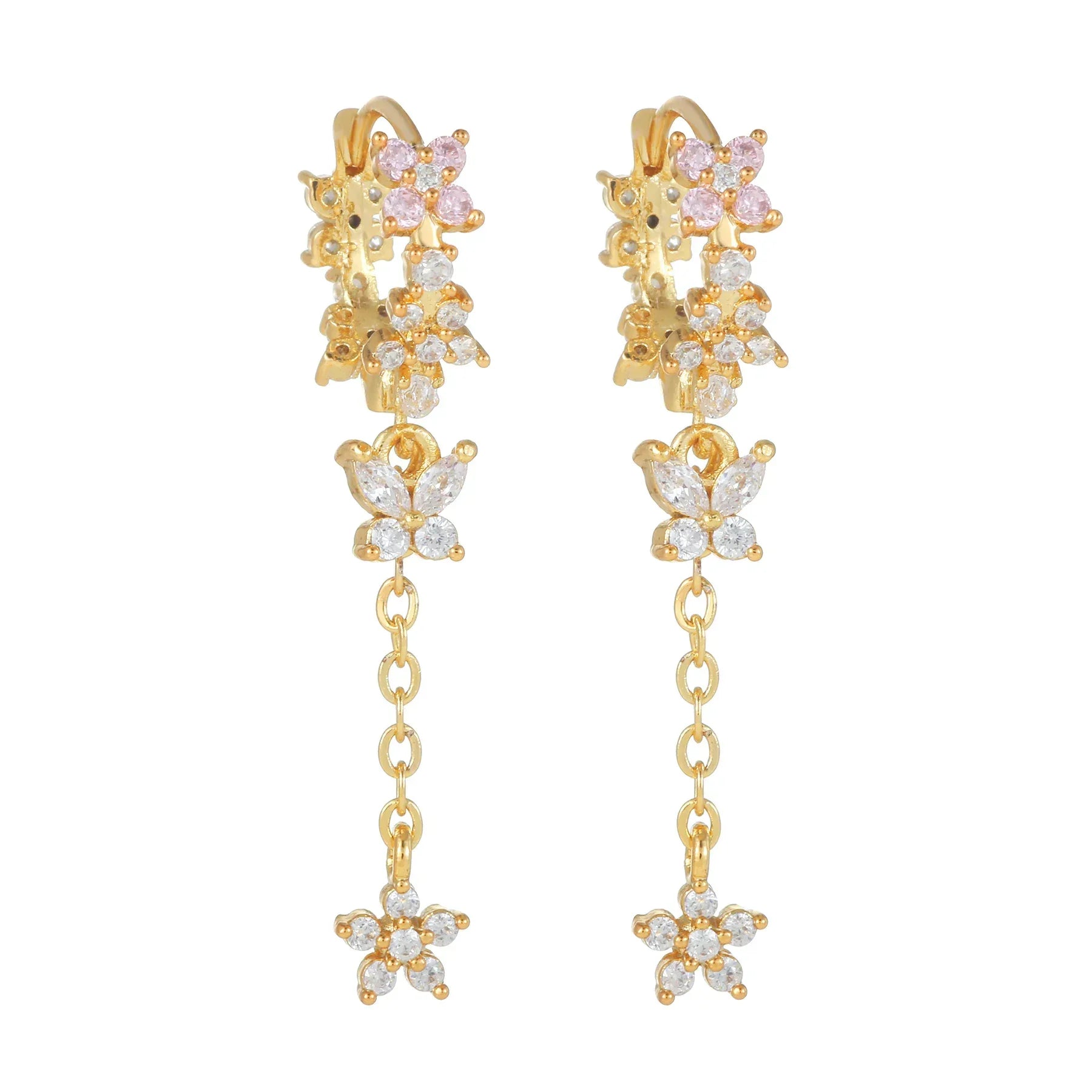 Tassel Water Drop Earrings - Viexta
