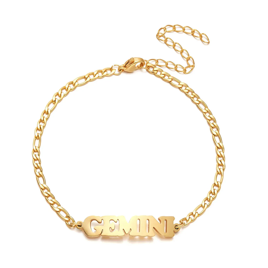 Stainless Steel Zodiac printed Bracelet - Viexta