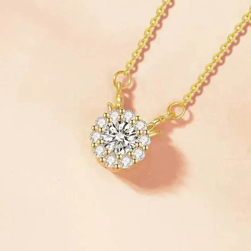 Stainless Steel Rotating Clavicle Necklace - Viexta