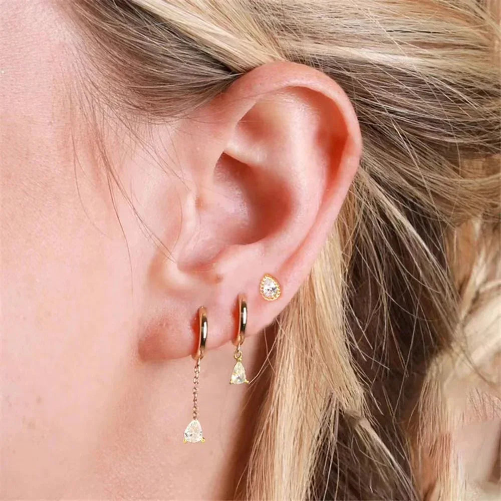 Small Water Drop Ear Clip - Viexta