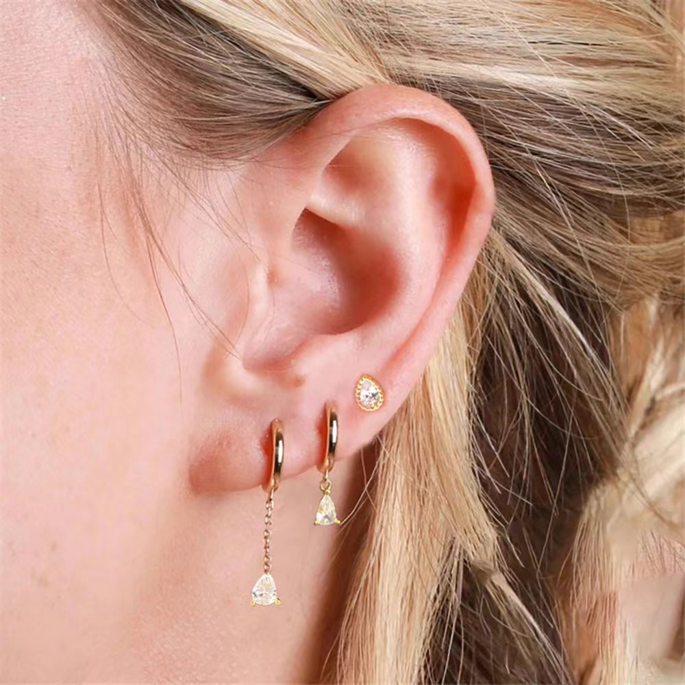 Small Water Drop Ear Clip