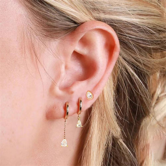 Small Water Drop Ear Clip