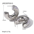 Stainless Steel Curvy Niche Hoops - Viexta