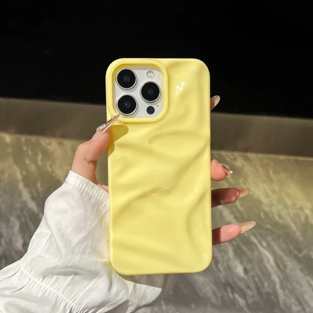 Three-dimensional Pleated Macaron iPhone Case - Viexta