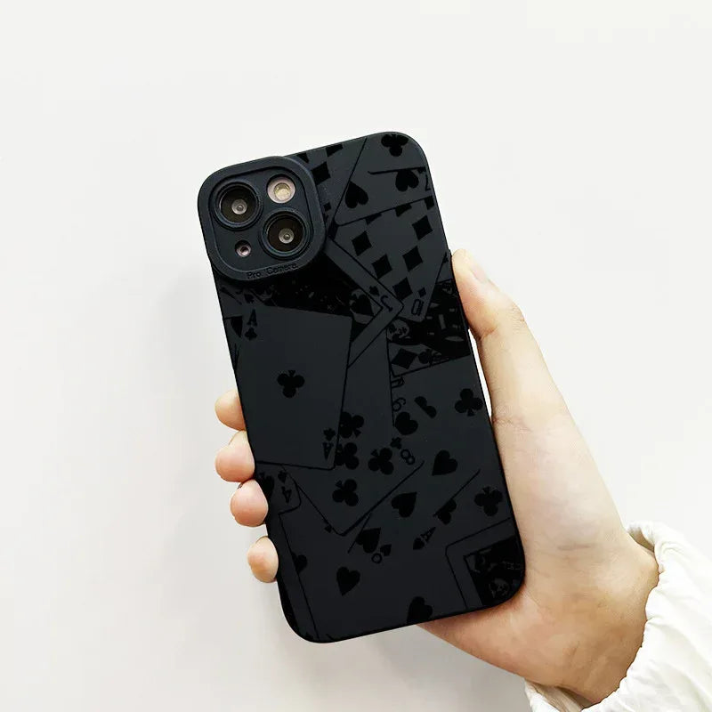 Playing Cards Pupil Silicone iPhone Case - Viexta