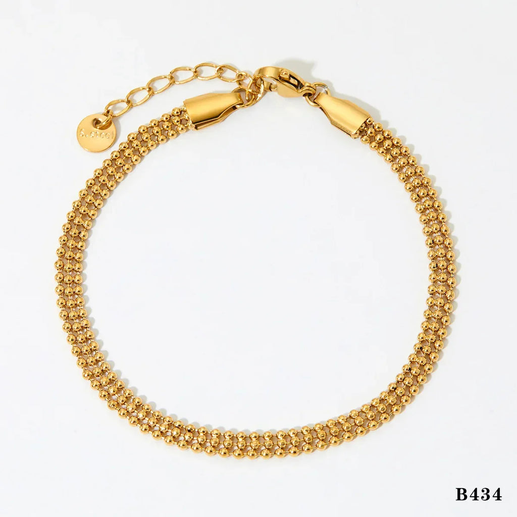 Cross-border Bead Chain Necklace Bracelet Set - Viexta