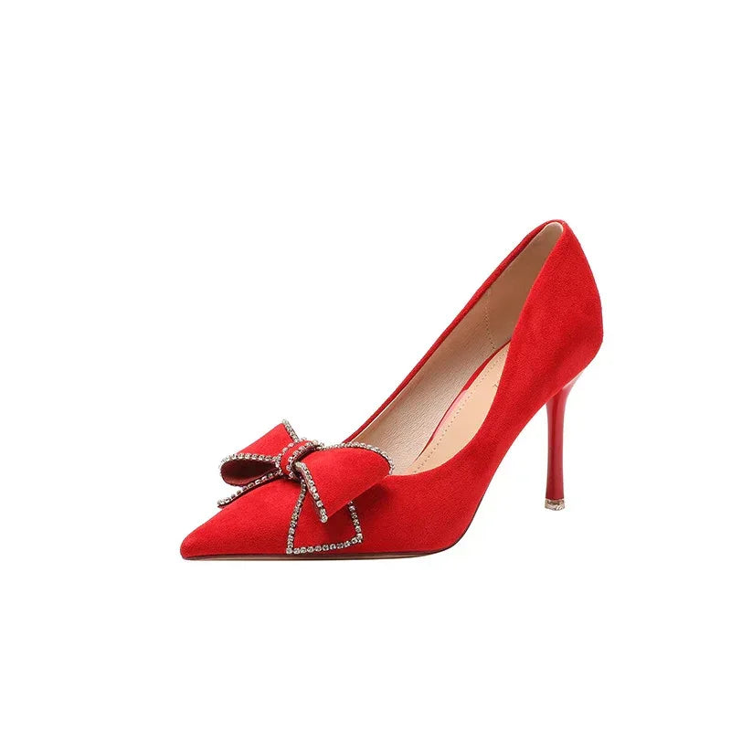 Women's Korean-style Bowknot High Heel - Viexta