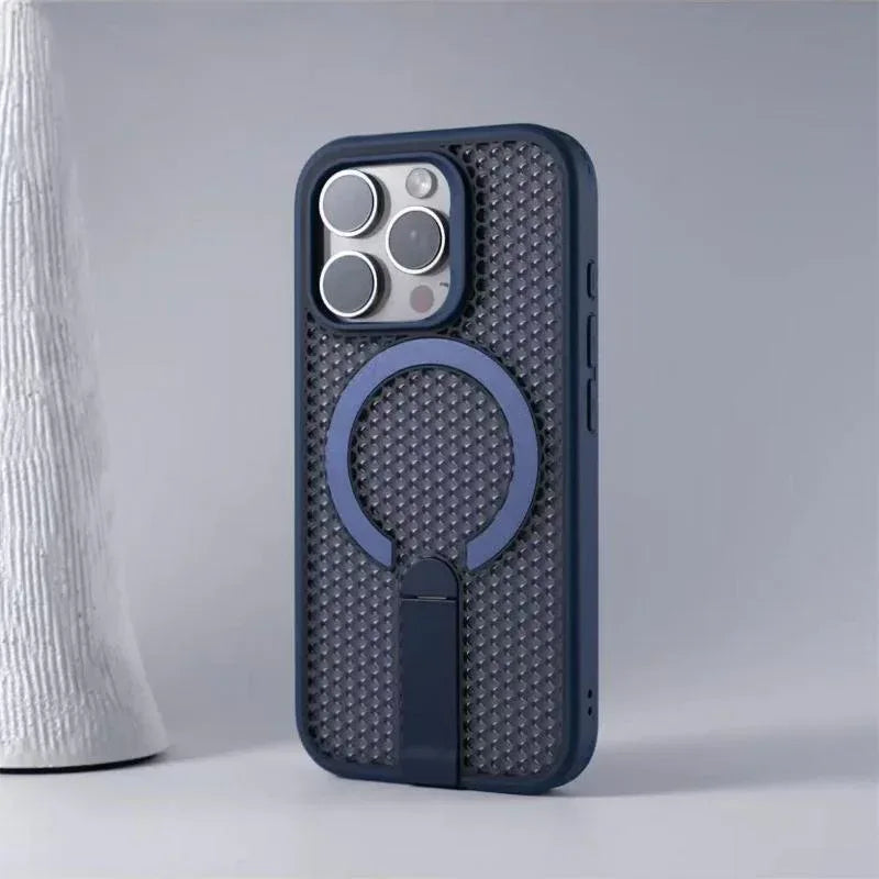 Drop-resistant Pivot Bracket Suction iPhone Case - Viexta