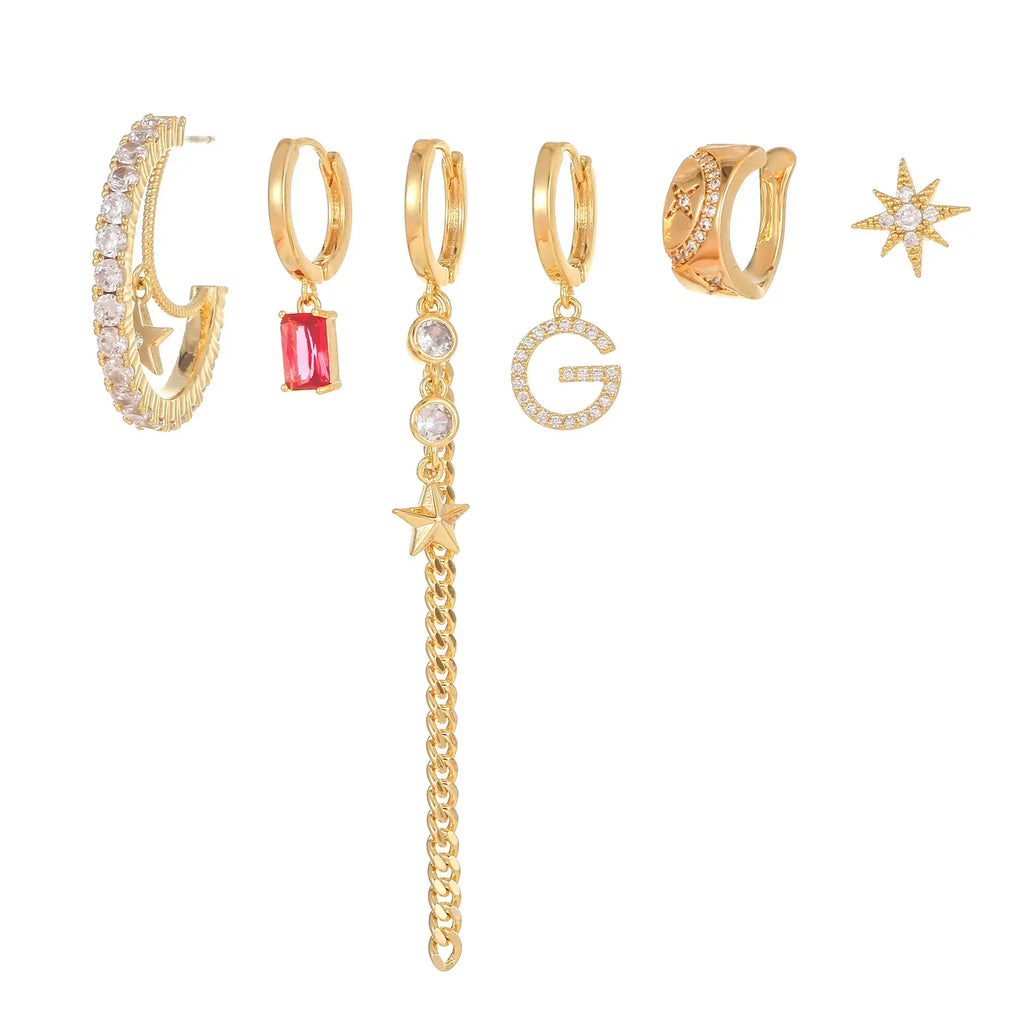 Pentagram Tassel Earrings - Viexta