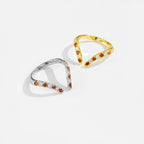 S925 Sterling Silver Open Adjustable Ring