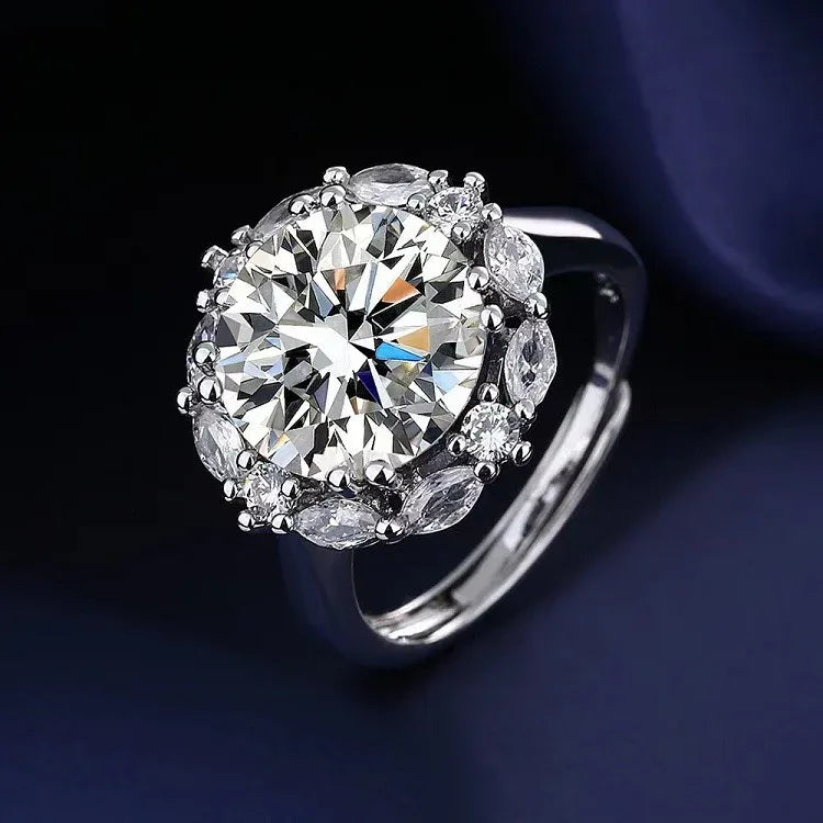 Six-claw 1 Karat Engagement Ring - Viexta