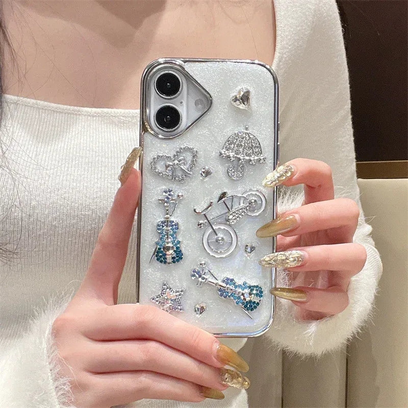 Epoxy Stereo Guitar Heart iPhone Case - Viexta