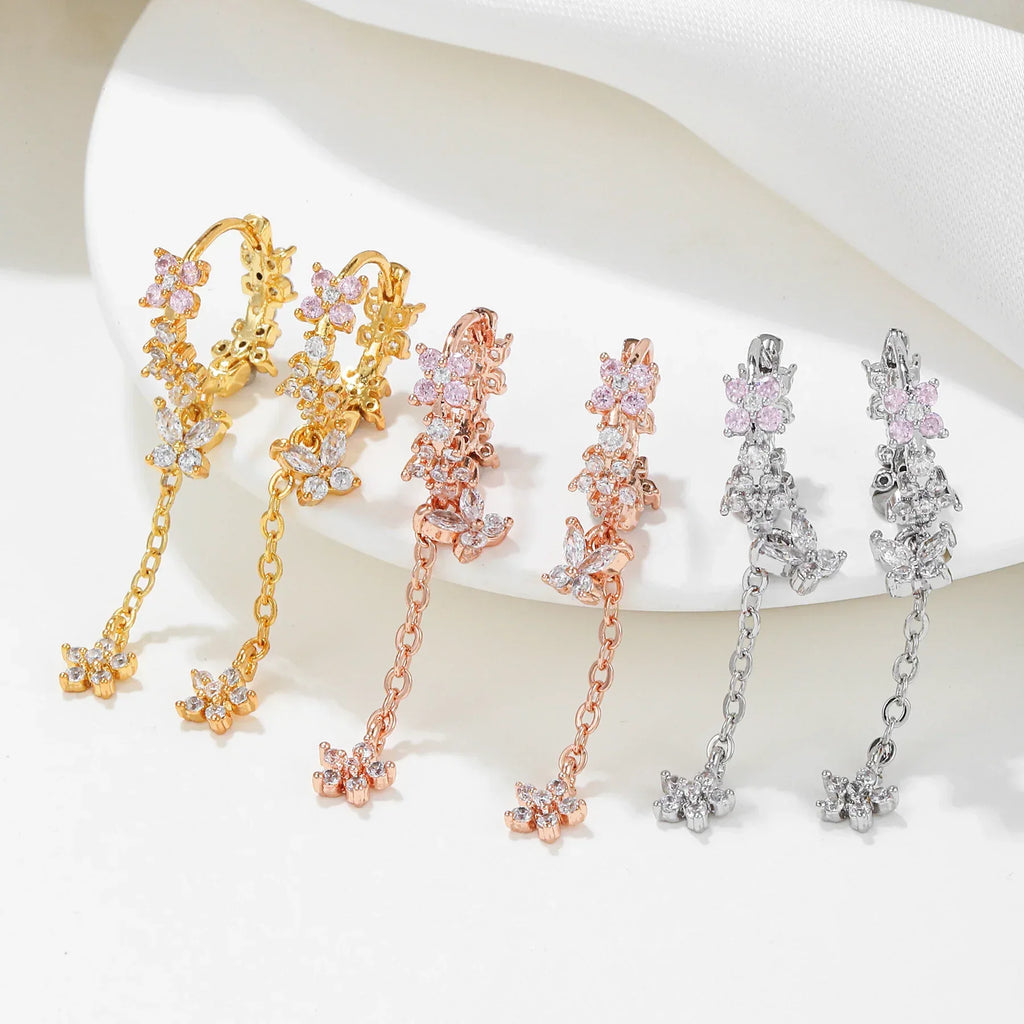 Tassel Water Drop Earrings - Viexta