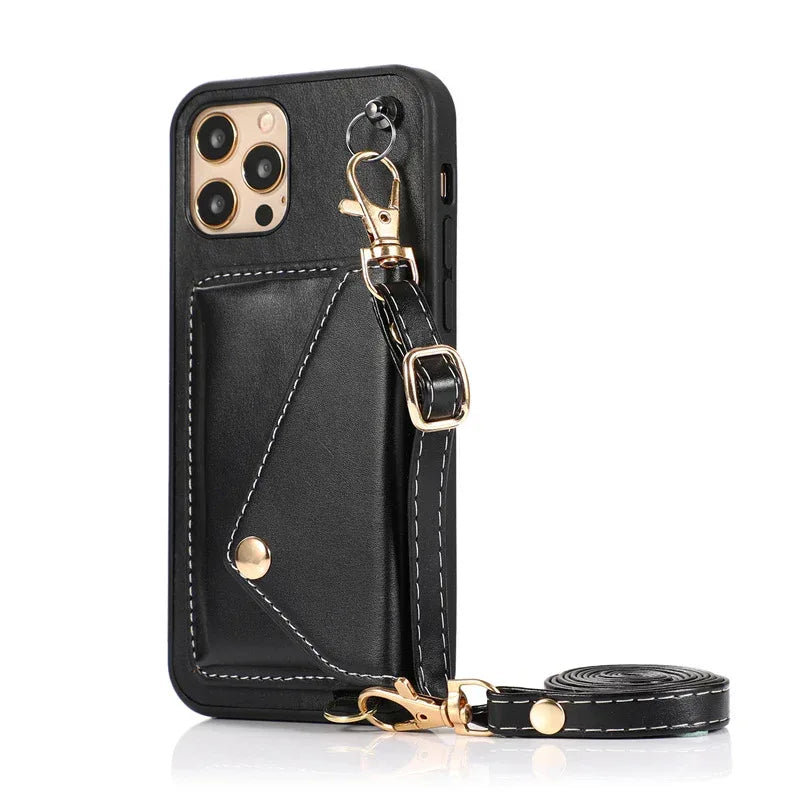 Leather Crossbody IPhone Case - Viexta