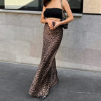 Leopard Print Mermaid Skirt - Viexta