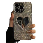 electroplated-glitter-epoxy-makeup-mirror-iphone-case - Viexta