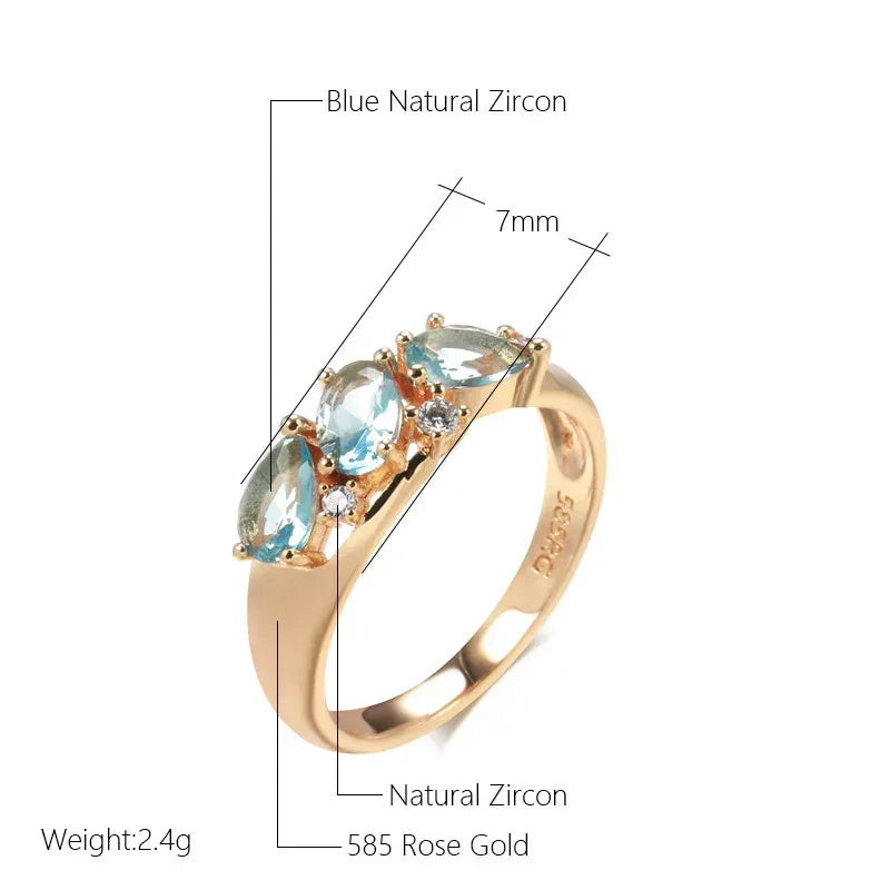 rose-gold-zircon-womens-ring - Viexta