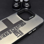 Cross English Color Silver Drop-resistant iPhone Case - Viexta
