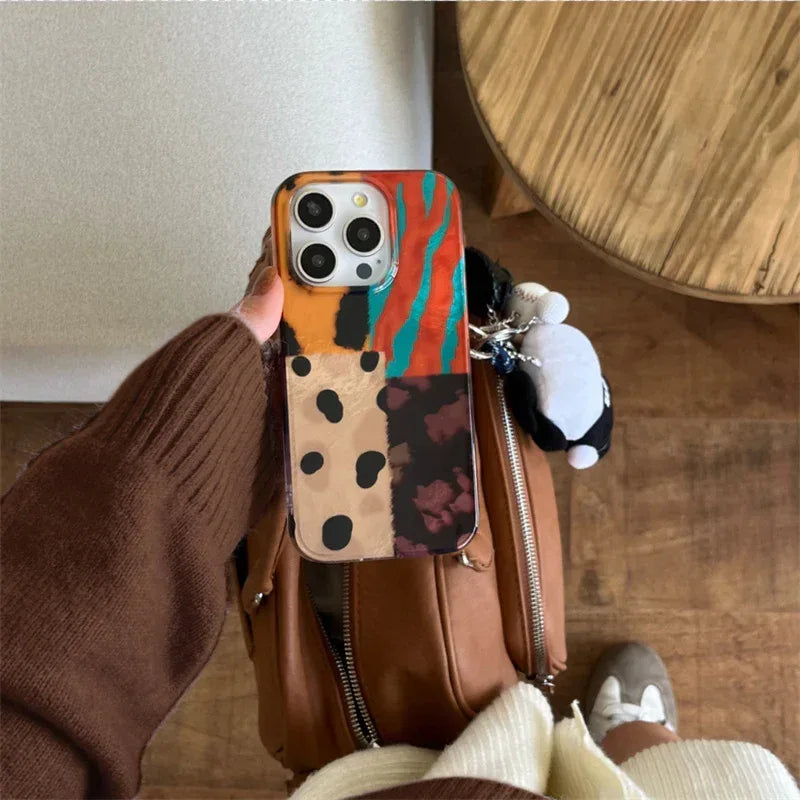 colored-mosaic-leopard-iphone-case - Viexta