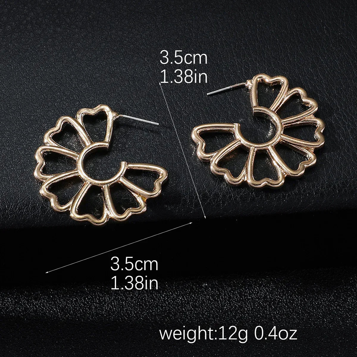 Fashion Hollow Flower Earrings - Viexta