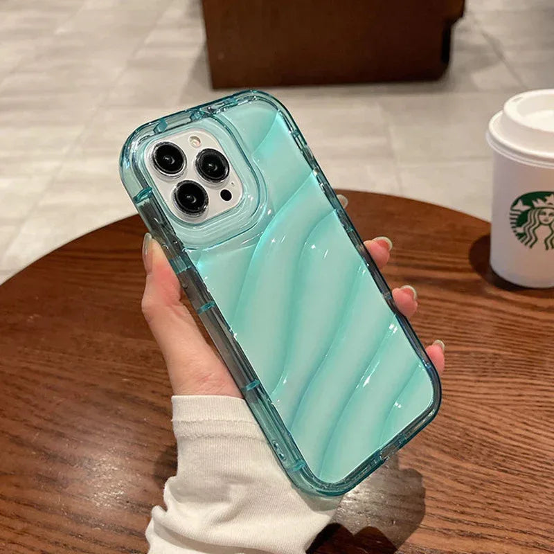 Water Ripple Transparent Drop-resistant Protective Cover for IPhone - Viexta