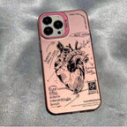 Structure Analysis Heart Tide Drop-resistant iPhone Case