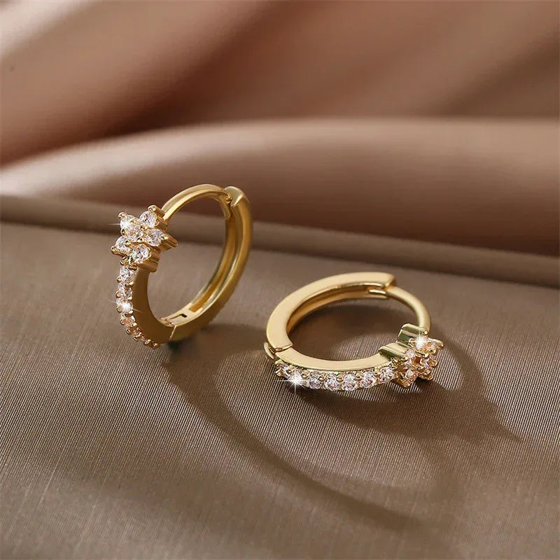 Micro Inlay Diamond Creative Earrings - Viexta