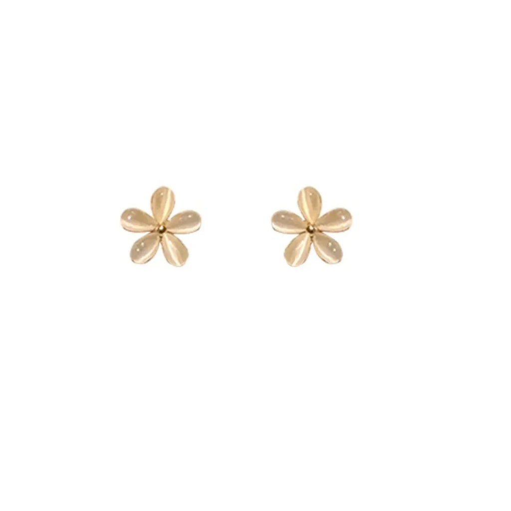 Opal Flower Stud Earrings - Viexta