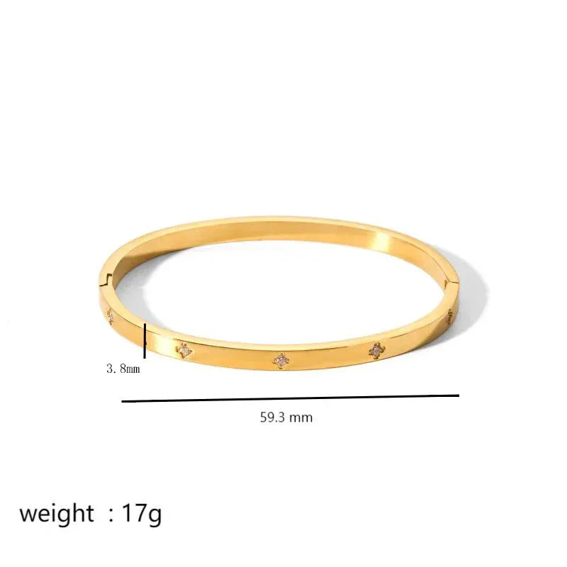 Titanium Steel Bracelet Six-pointed Star Buckle - Viexta