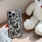 painted-butterfly-glitter-transparent-drop-resistant-iphone-cover - Viexta