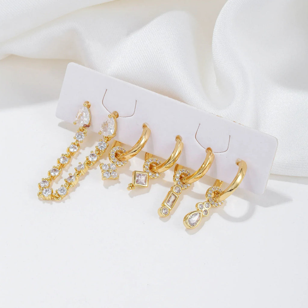 18k Micro Inlaid Zircon Ear Clip - Viexta