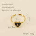 Heart-shaped Stainless Steel Ring - Viexta