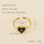 Heart-shaped Stainless Steel Ring - Viexta