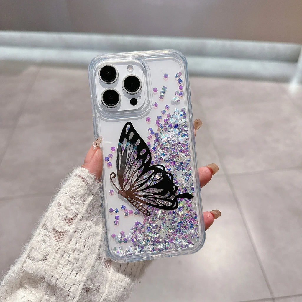 Quicksand Butterfly iPhone Case - Viexta
