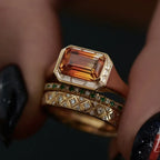Gold Three-piece Ring - Viexta