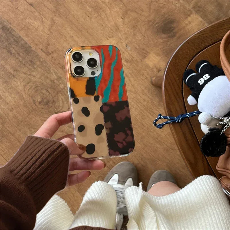 colored-mosaic-leopard-iphone-case - Viexta