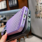 Mesh Breathable Heat Dissipation Metal Frame IPhone Case - Viexta