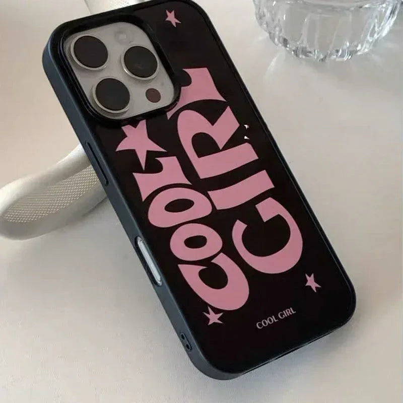 English Creative Star Black iPhone Case - Viexta